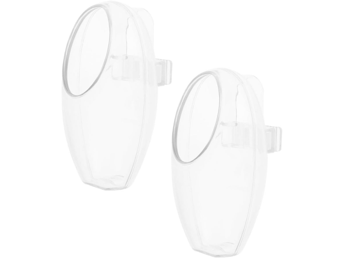 Inoomp 2 Comederos Colgantes Pequeños De Plástico Transparente Para Periquitos, Cacatúas Y Loros. Accesorios Para
