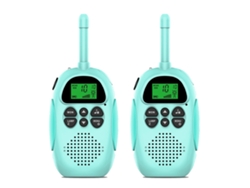 Radio Portátil Inalámbrica Para Niños Con Alcance De 3 Km, Interactiva Para Padres E Hijos, Ideal Como Regalo, Bluetooth, 2 Pares Azules.