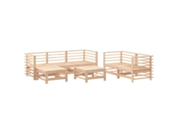 Maison Exclusive - Juego De Muebles De Jardín 7 Piezas Madera Maciza De Pino