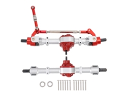 Juego De Ejes Delantero Y Trasero De Metal Para Coche Rc A Escala 1/12 D90 D91 D96 D99s Mn90 Mn96 Mn99 Mn99s Fj45 Plata