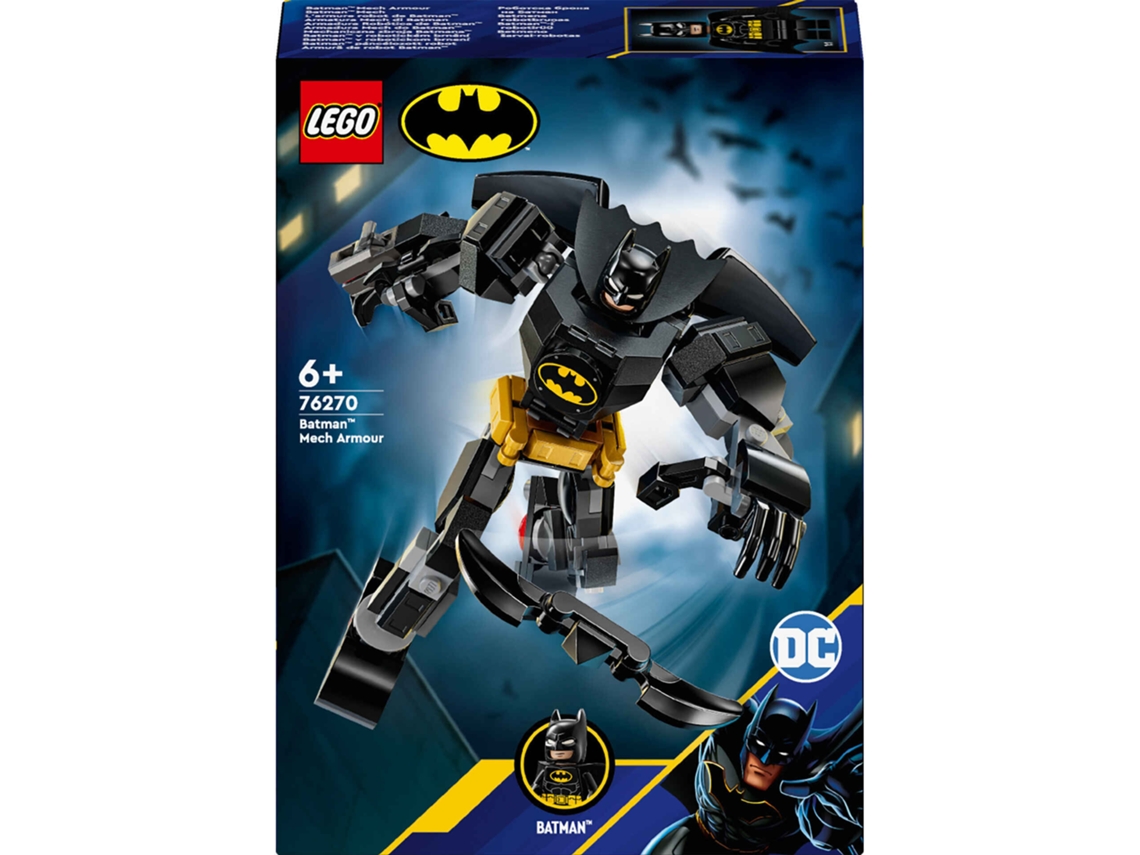 LEGO DC Batman™: Armadura Mech do Batman – Figura de ação articulada com minifigura (140 peças)