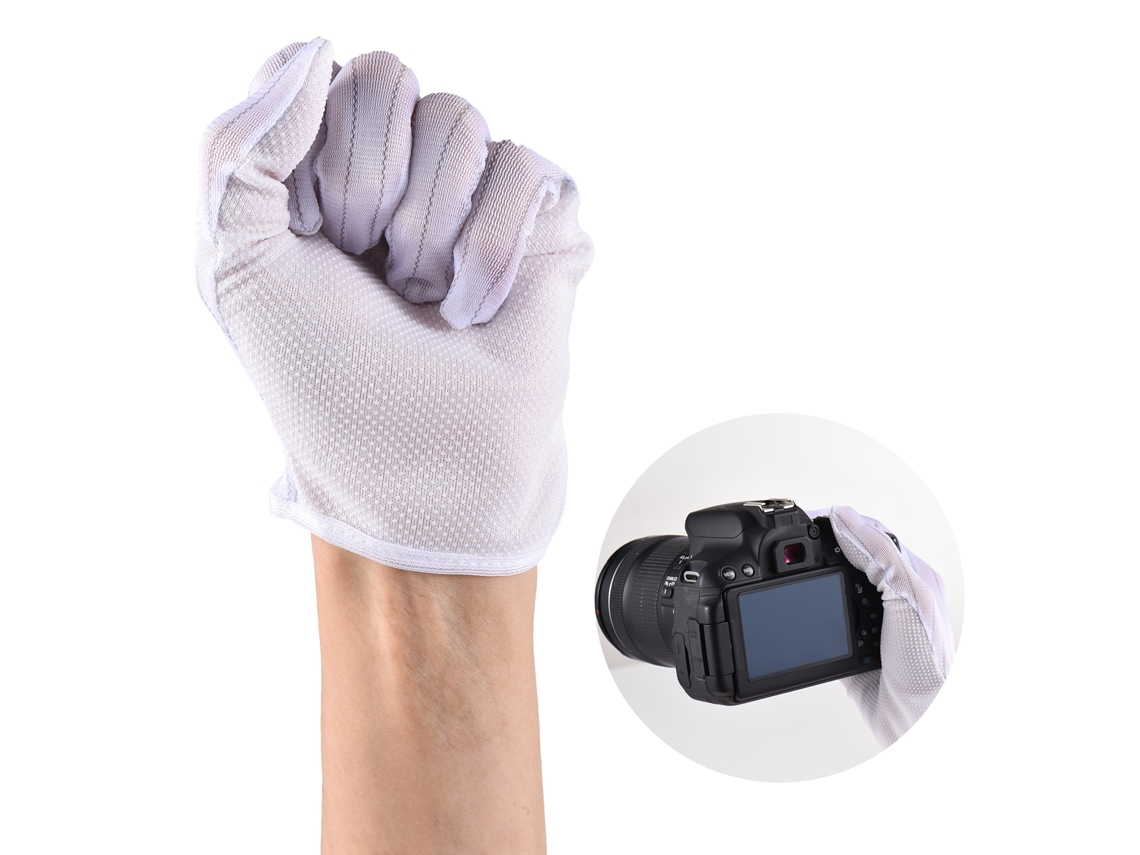 Kit De Limpieza De Cámara 3 En 1 Con Guantes Antiestáticos, Cepillo Y Paño Para Cámaras Dslr, Mirrorless Y Canon