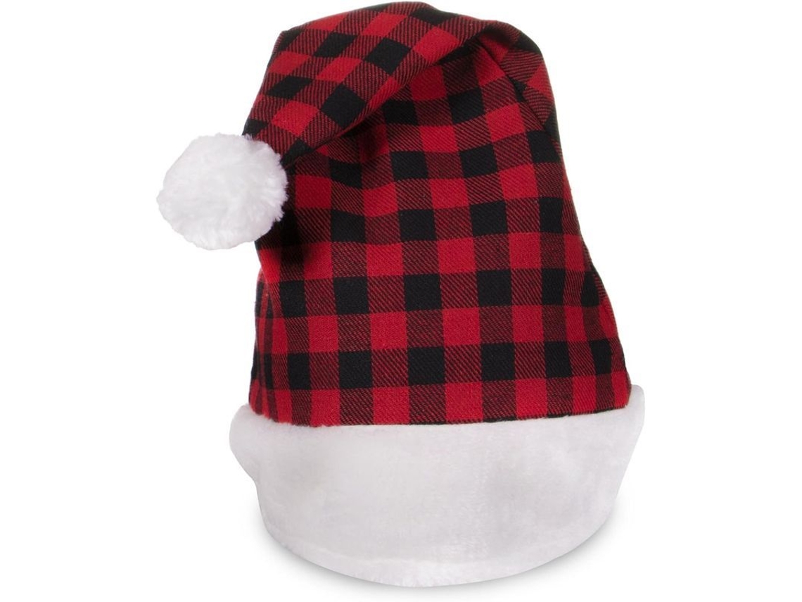 Gorro De Papá Noel A Cuadros Para Adultos Y Niños (diseño A Cuadros)