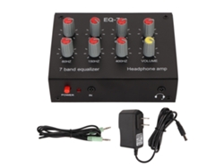 Ecualizador Para Coche De 7 Bandas Con Entrada/salida Rca, Volumen Ajustable Y Amplificador De Auriculares.