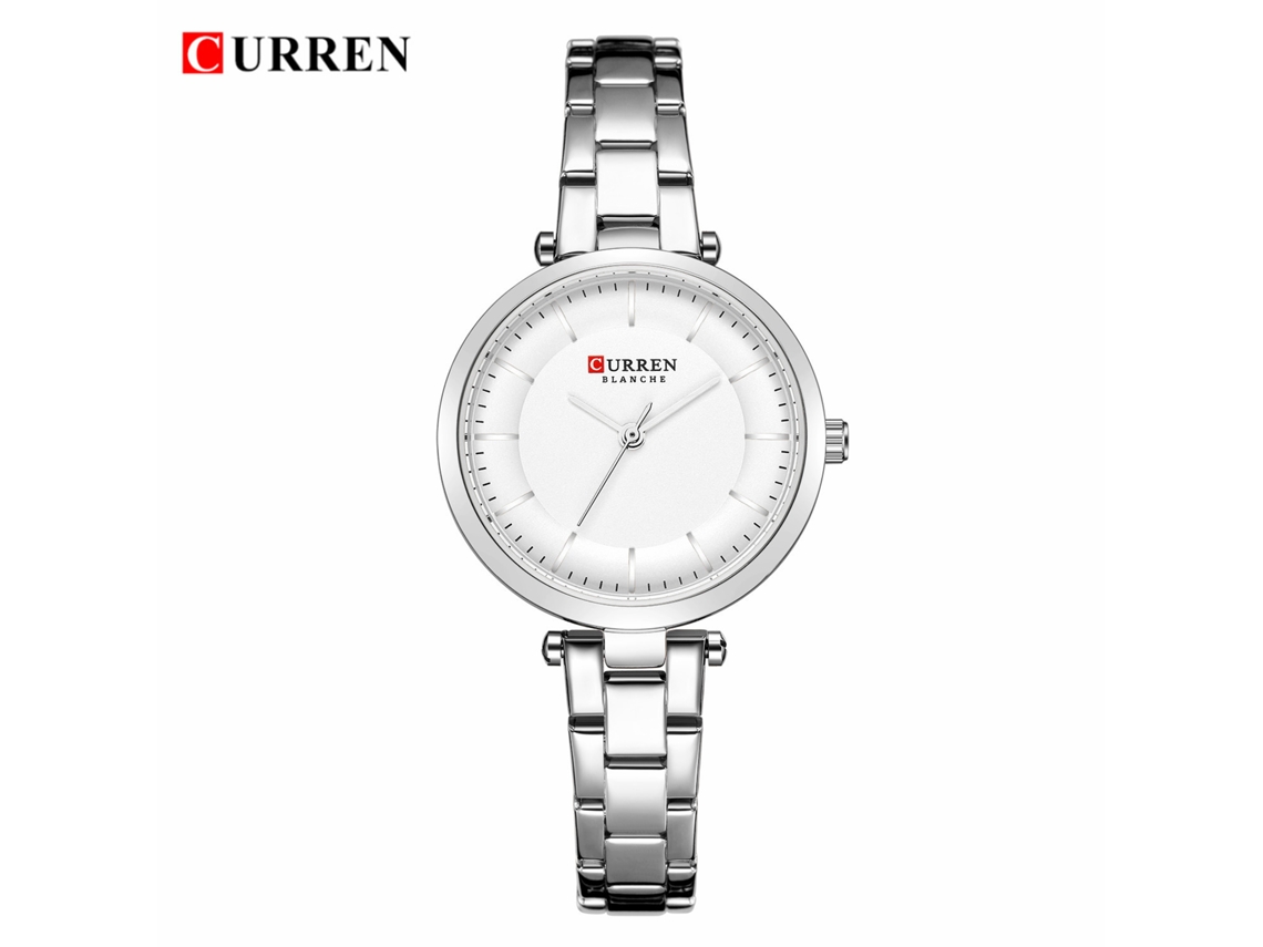 (branco) Relógio Feminino De Quartzo Com Mostrador Pequeno E Simples, À Prova D'água, Redondo E Ultrafino.