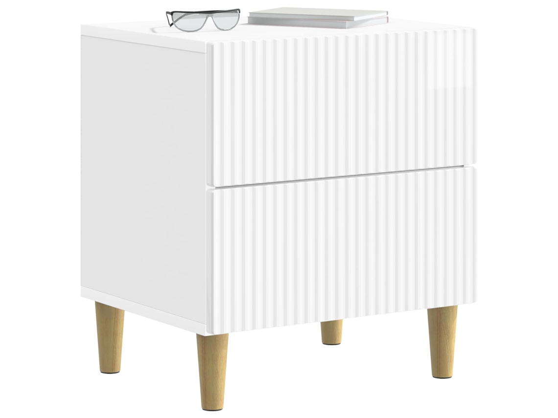 Maison Exclusive - Armario De Noche Con Cajón Brillante 43 X 34,5 X 48 Cm