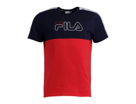 Camiseta de Hombre FILA Jopi Blocked Marino Malla Azul (XS)
