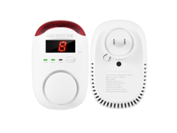Detector De Fugas De Gas Enchufable Con Pantalla Led Y Alarma Sonora Para Cocinas Residenciales.