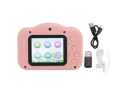 Câmera Digital Mini Para Crianças 40mp 1080p Tela 2.0 Pol 8x Zoom Reprodução Mp3 Rosa
