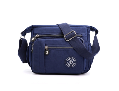 Bolso Bandolera De Mujer Con Múltiples Bolsillos, Bolso Pequeño Casual De Hombro De Gran Capacidad, Azul Oscuro ZMDECQNA