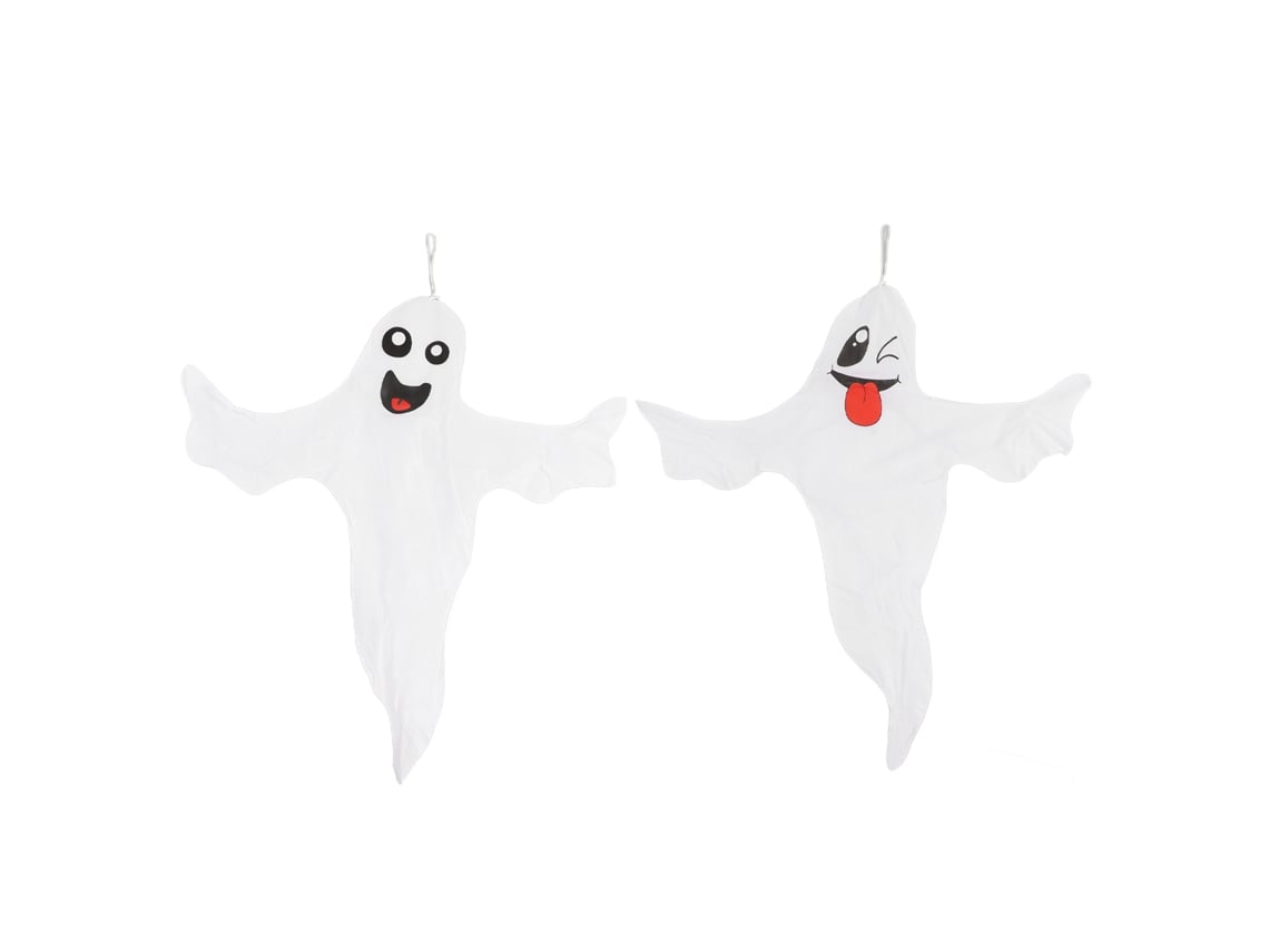 2pcs Pano Fantasma Pingente Para Decoração de Halloween Exterior Balançante Para Festas