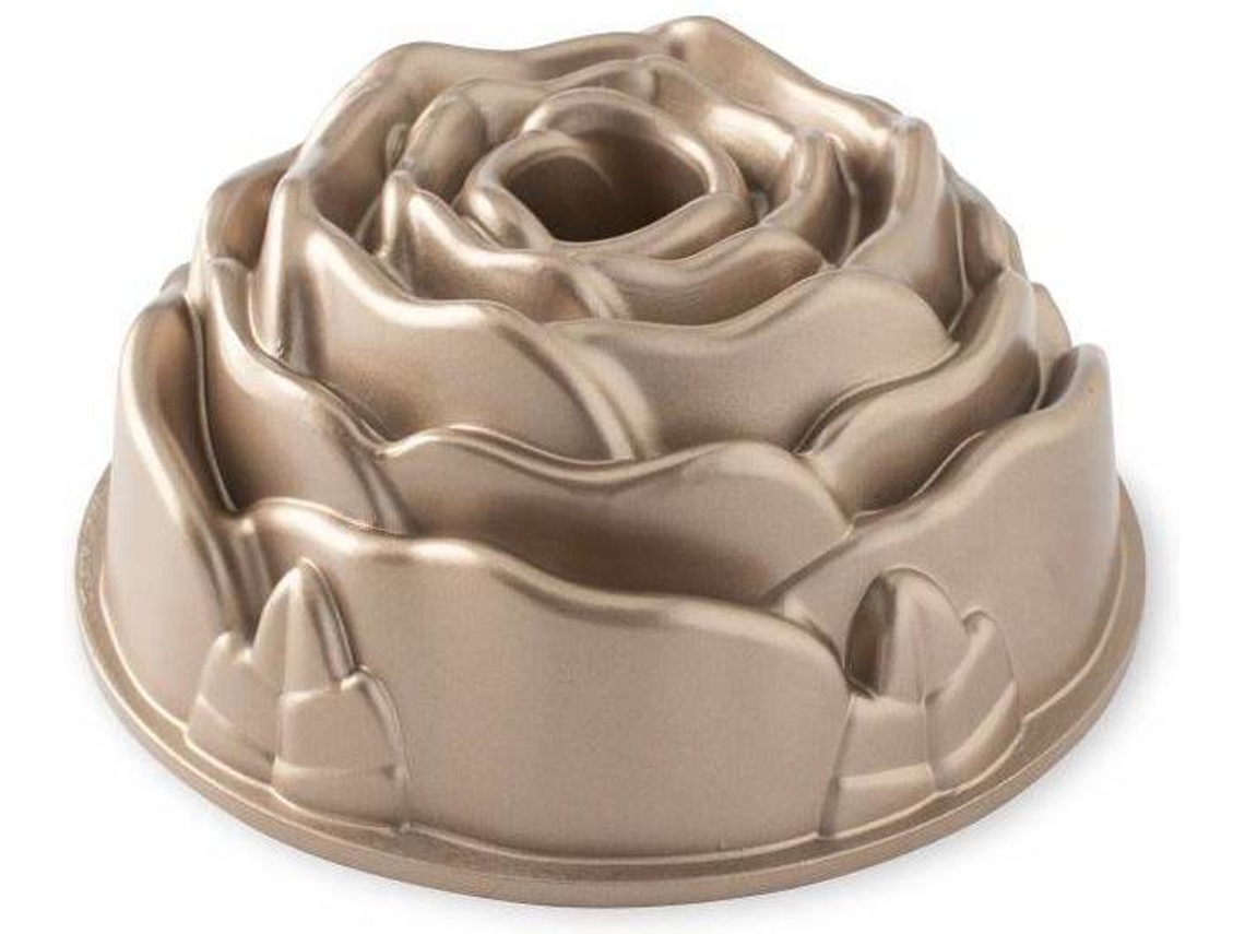 Molde Bundt NORDIC WARE Rose Plata