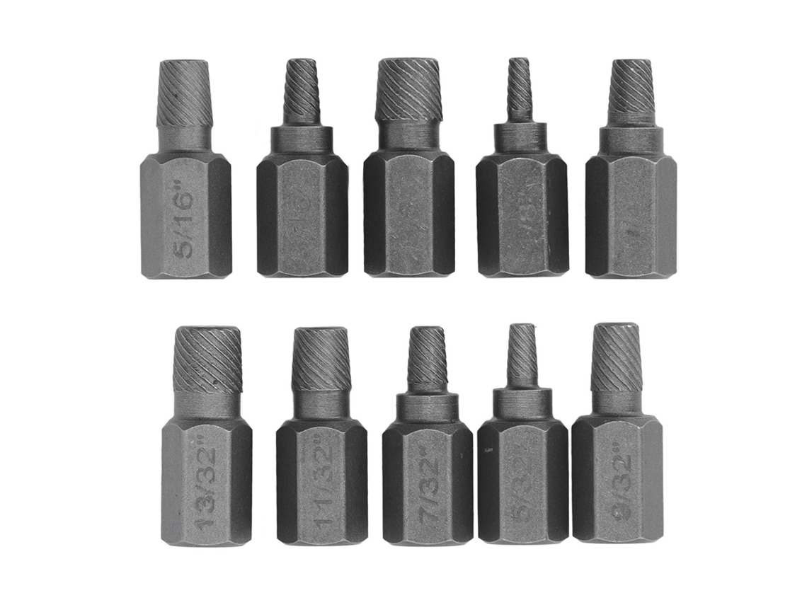 10 Extractores De Tornillos Dañados Con Llave Hexagonal Para La Extracción De Tornillos Y Tuercas.