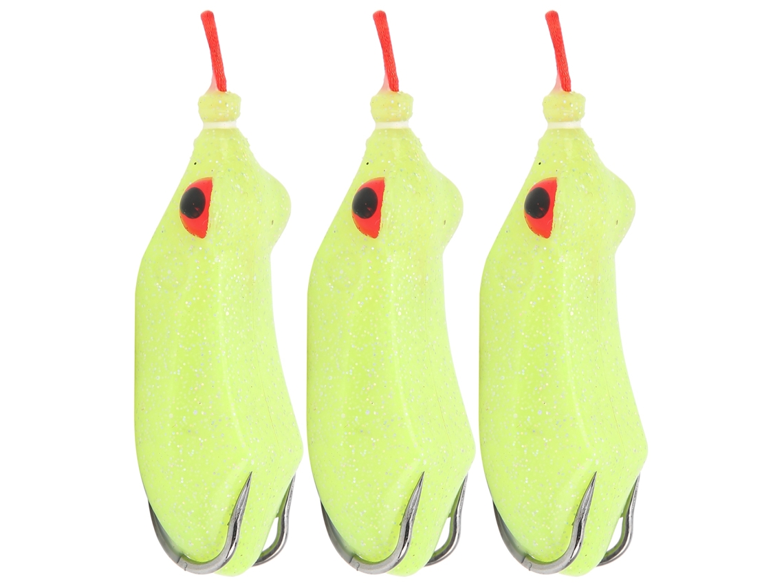 Kit De 3 Señuelos De Pesca Artificiales Blandos De Plástico Realistas Swimbait De 7 Cm Y 12 Lb.