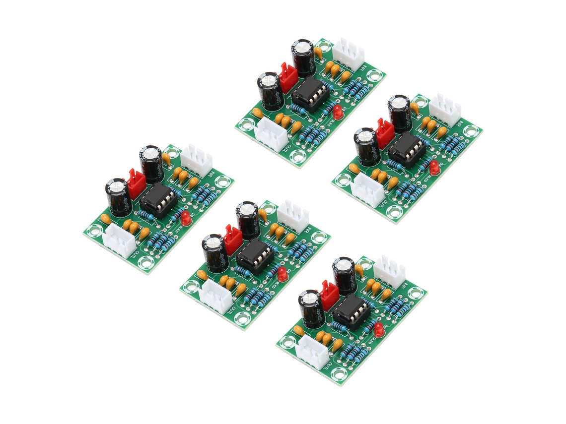 5pcs Placa De Pré-amplificador Operacional Ne5532 5x Amplificador De Som Módulo De Tom Digital Painel Frontal
