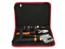 Kit de herramientas manuales con tijeras de aviación y alicates de crimpado (sin marca)
