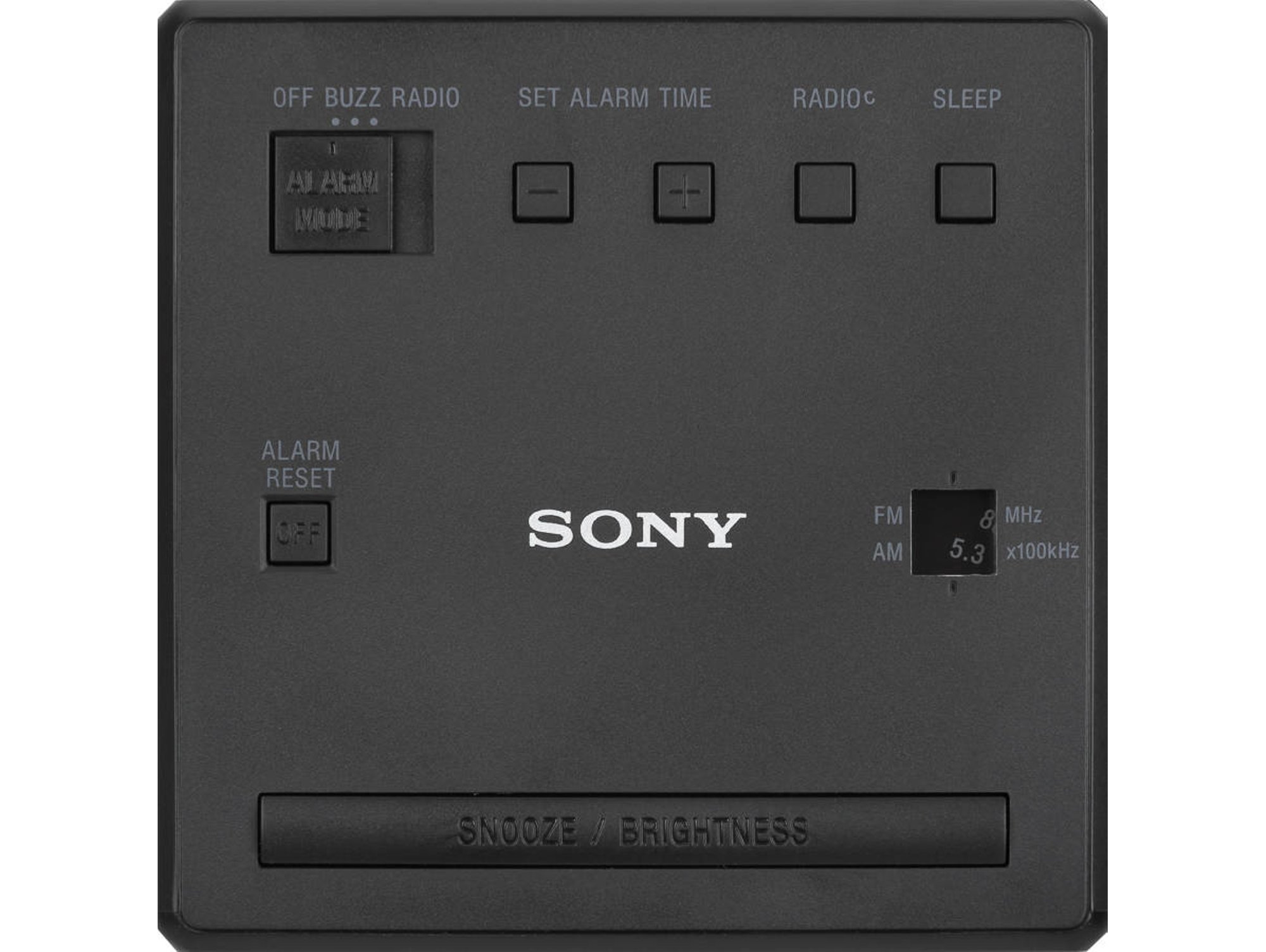 Radio Despertador SONY ICF-C1B (Negro - Digital - AM/FM - Batería