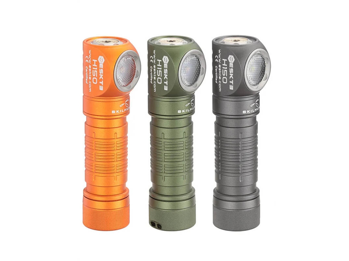 Linterna LED Skilhunt H150 EDC de 650 lm, batería AA de 14500 mAh, minilinterna LED con carga magnética USB, faro LED, minilinterna