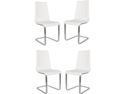 Conjunto de 4 Cadeiras T M C S Berlin (Branco - 94.5x42.5x56 cm - Aço)
