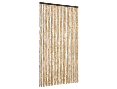 Cortina Mosquitera Chenilla Beige VIDAXL (118X220 cm)