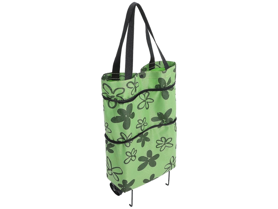 Carrito de compra plegable con ruedas para almacenamiento. GOKOCO