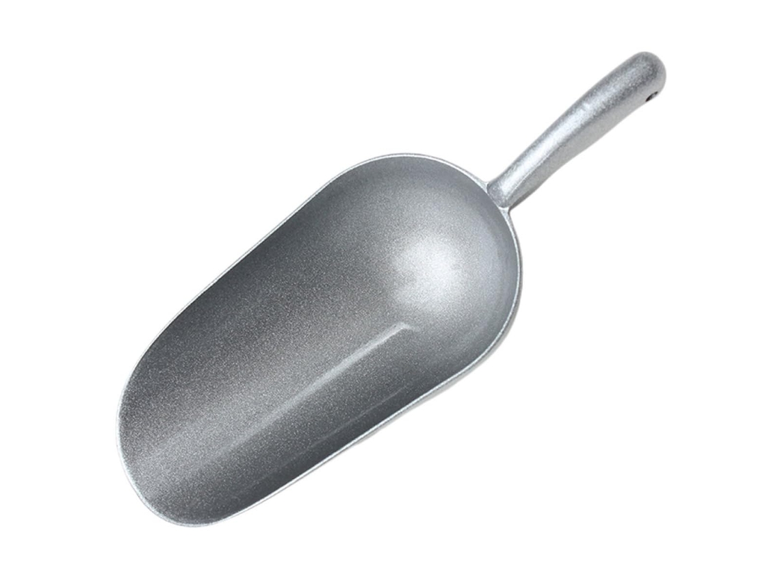 Cuchara Para Harina/hielo De Aleación Zinc, Color Plata, 21,6 X 7,8 4,6 Cm, Ideal Buffets Y Fiestas.