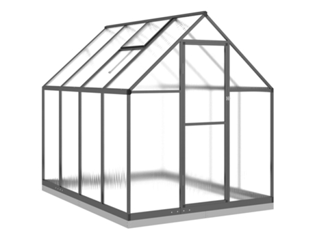 Invernadero VIDAXL Antracita Aluminio (224x169x202 cm)