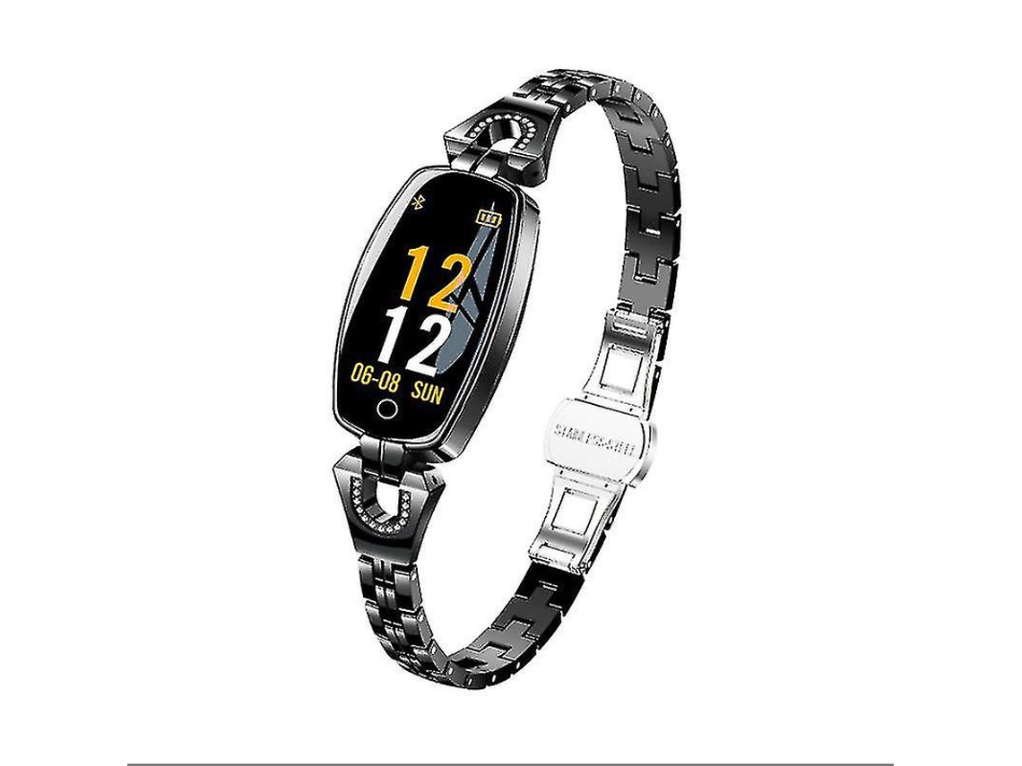 Reloj inteligente H8 para mujer, resistente al agua, con monitor de presión arterial y sueño, compatible con Android e iOS Ly Ebike