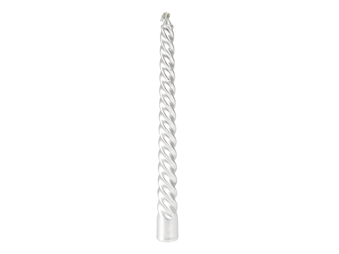 Juego De 4 Velas Plateadas De Estilo Moderno Y Forma Larga Para Decoración Del Hogar, Navidad Y Bodas.