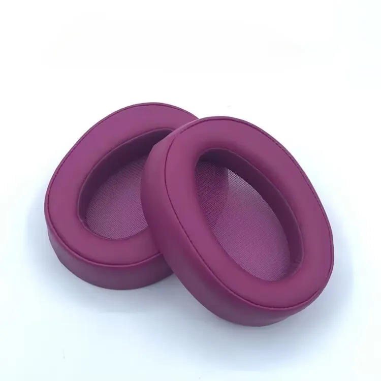Almohadillas De Repuesto Para Auriculares Sony Mdr-100abn / Wh-h900n (1 Par), Tejido De Piel Proteínica. Color Púrpura Czhhmart