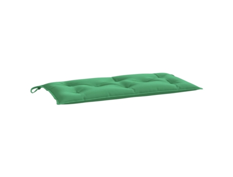 Cojín De Banco De Jardín VIDAXL Verde Tela (110x50x7 cm)