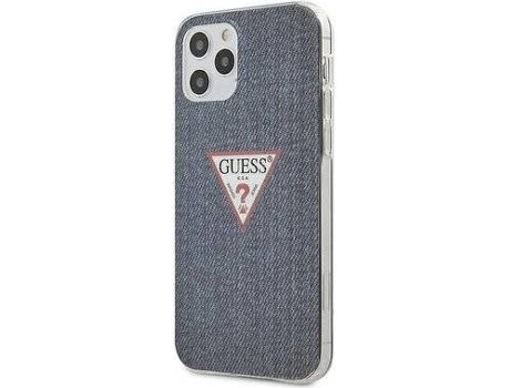 Funda iPhone 12, 12 Pro LMOBILE Guess Azul Marino