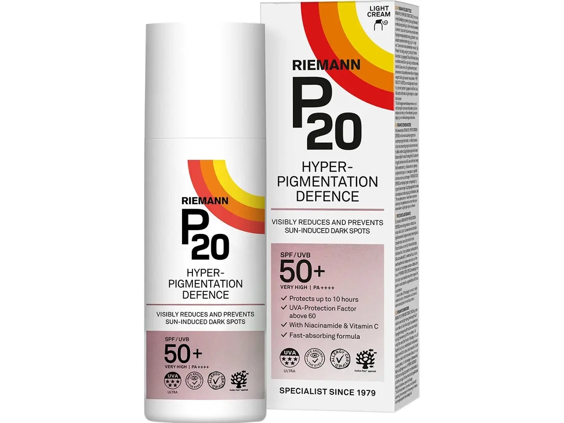 Protector Solar Facial P20 Hyperpigmentation Defence Spf50+ Para Uso Diario.
