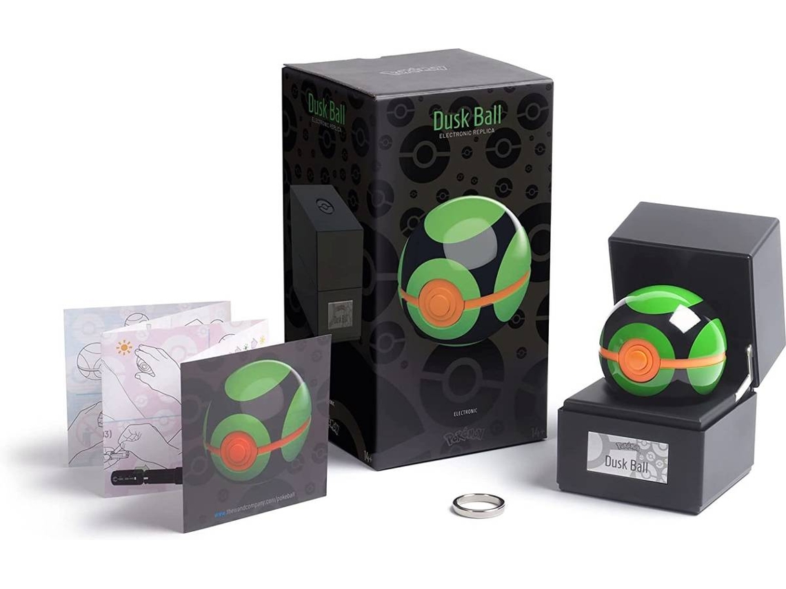 Réplica de Pokémon Pokeball de THE WAND COMPANY - Bola verde oscuro