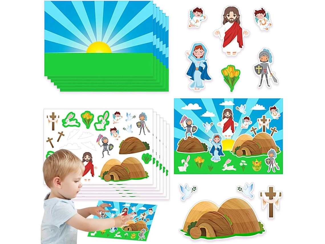 Pegatinas De Pascua, Decoración Del Hogar, Juegos De Pascua, Pegatinas, Actividad Bíblica