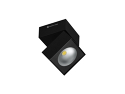 Aplique Rubyc tricolor 14W con LED cuadrado orientable negro BENEITO FAURE