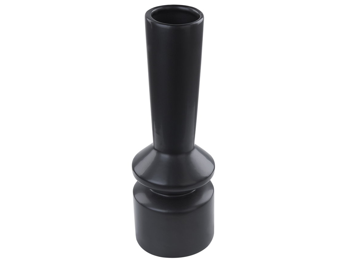 Jarra De Flores Peania Cerâmica 30 Cm Preto