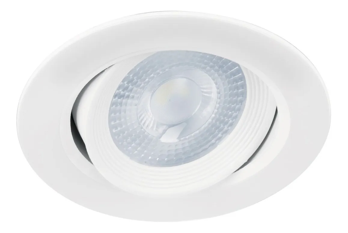 Embutido, Redondo, 5 W, 6500k, Led, Branco, Volteck 46944 Estrutura Brancavayotoy