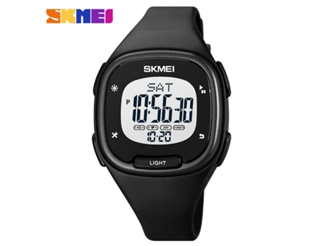 Relojes cuadrados deportivos digitales para hombre y mujer con cronómetro con alarma resistente al agua-negro LUUCOZK