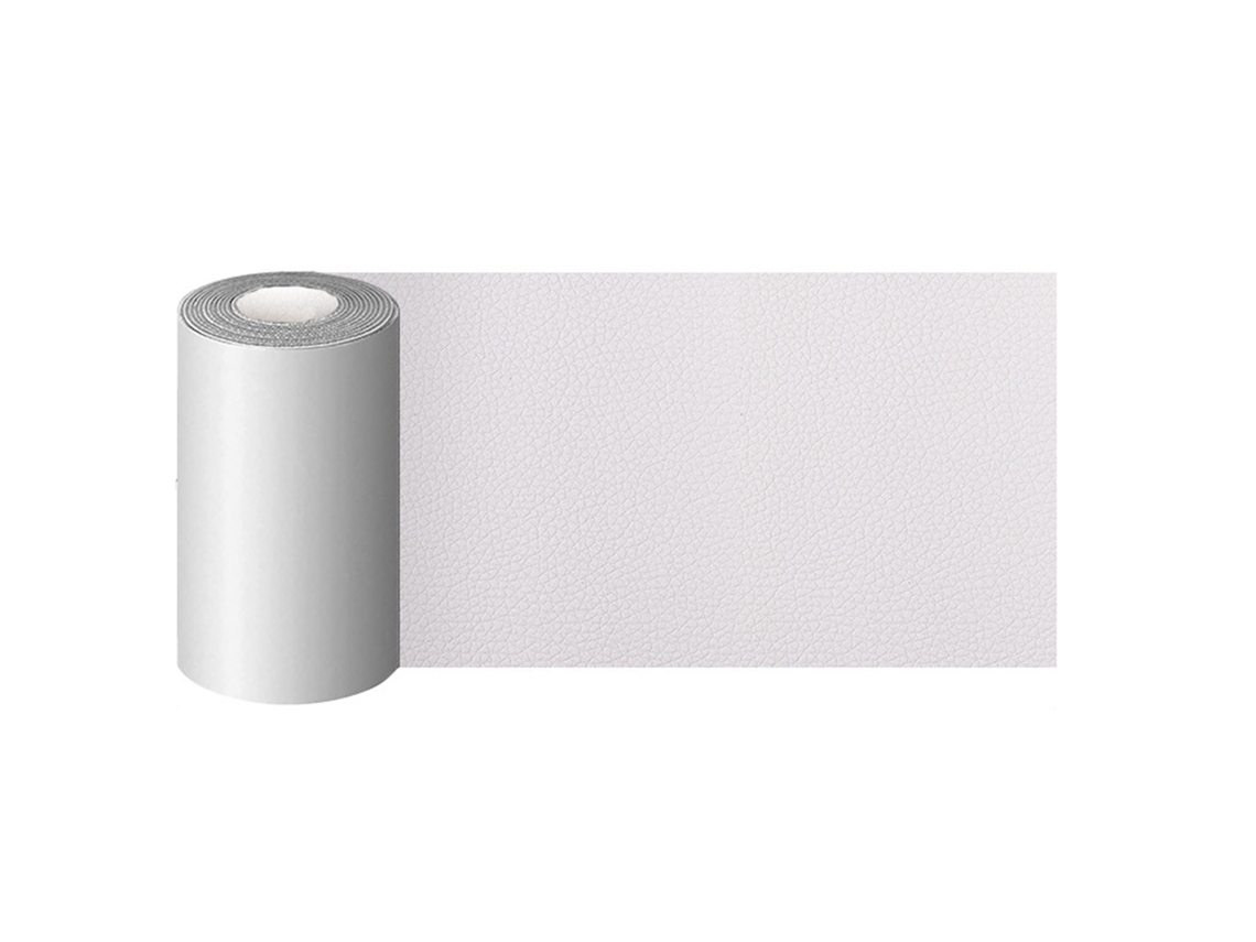 Parche de reparación de cuero autoadhesivo suave y delicado para sofás, asientos, muebles blancos