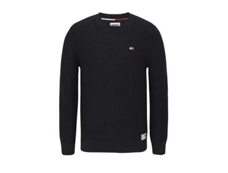 Camiseta para Hombre TOMMY JEANS (XL - Negro)