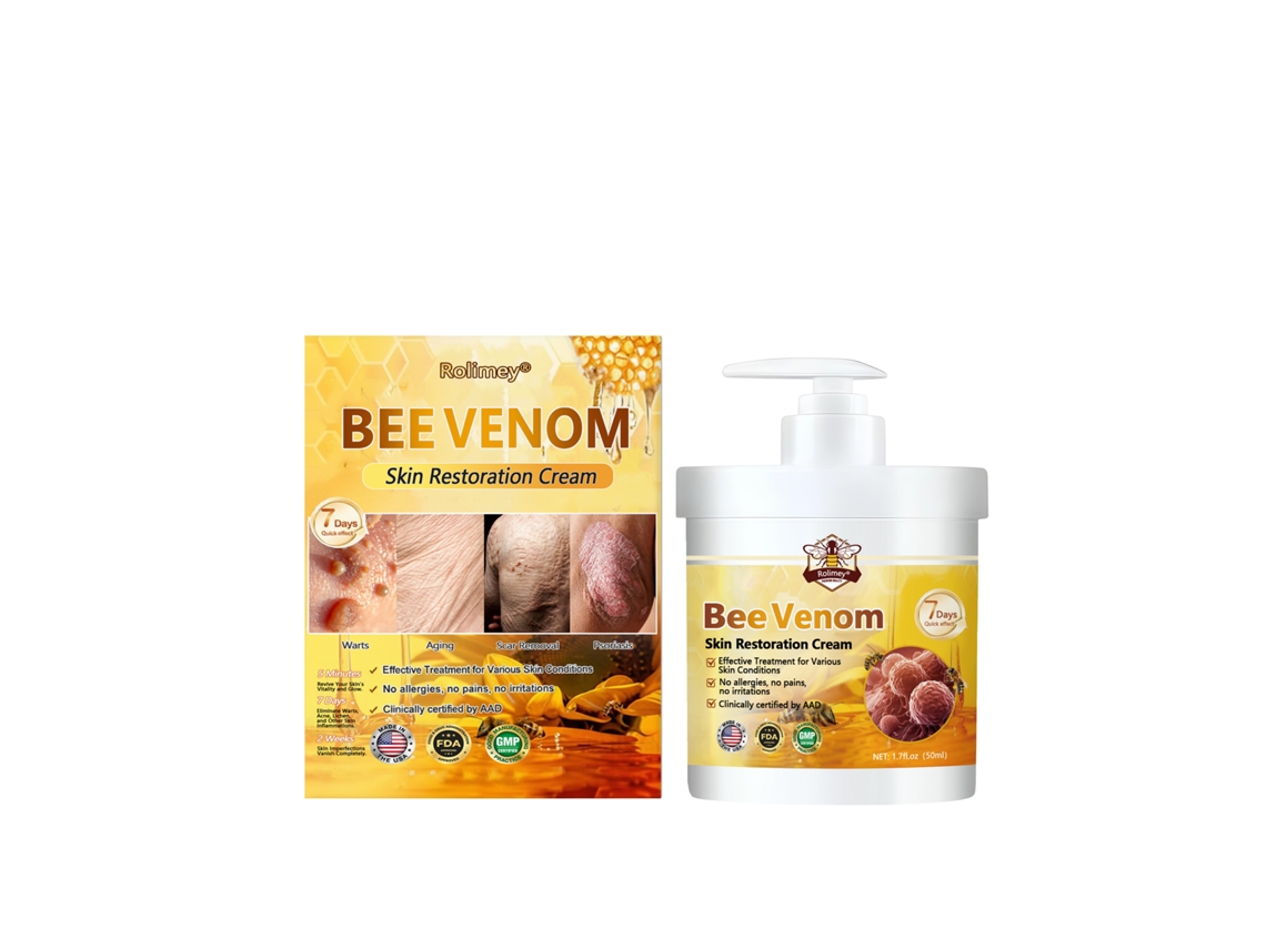 Crema facial con veneno de abeja para el cuidado de la piel