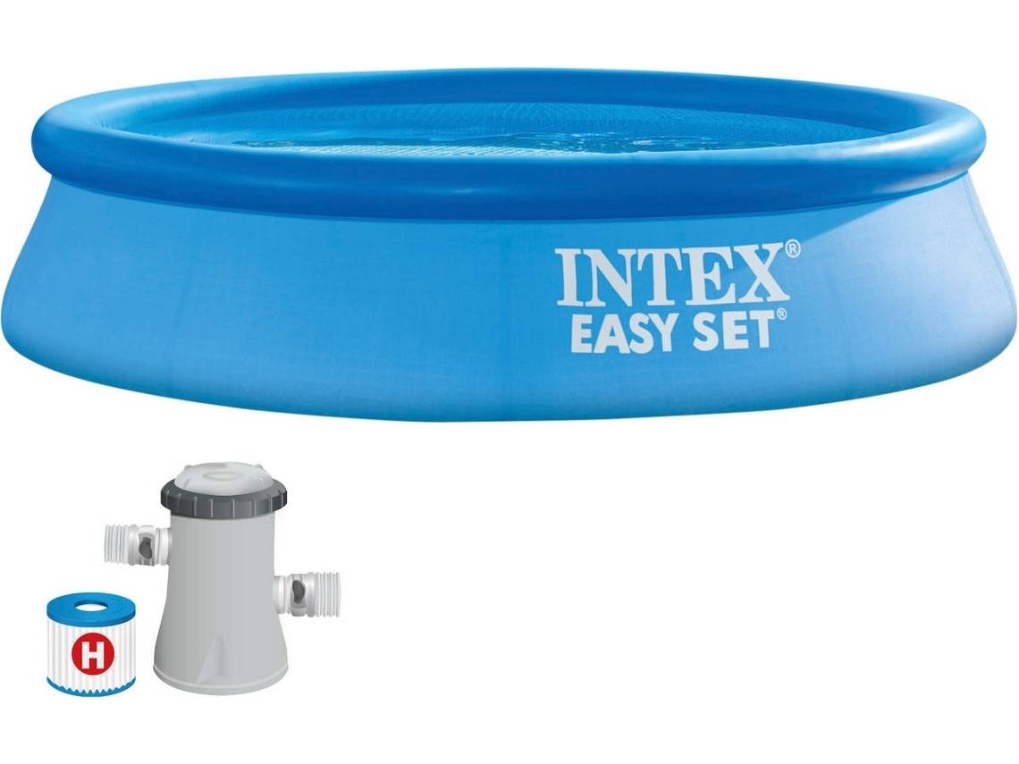 Piscina Insuflável INTEX Easy Set (Bomba de Filtro - 1942 L - 244x61cm - Azul - PVC)
