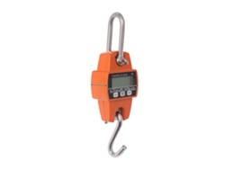 Balanza digital para grúa, alta precisión, uso versátil, color naranja.