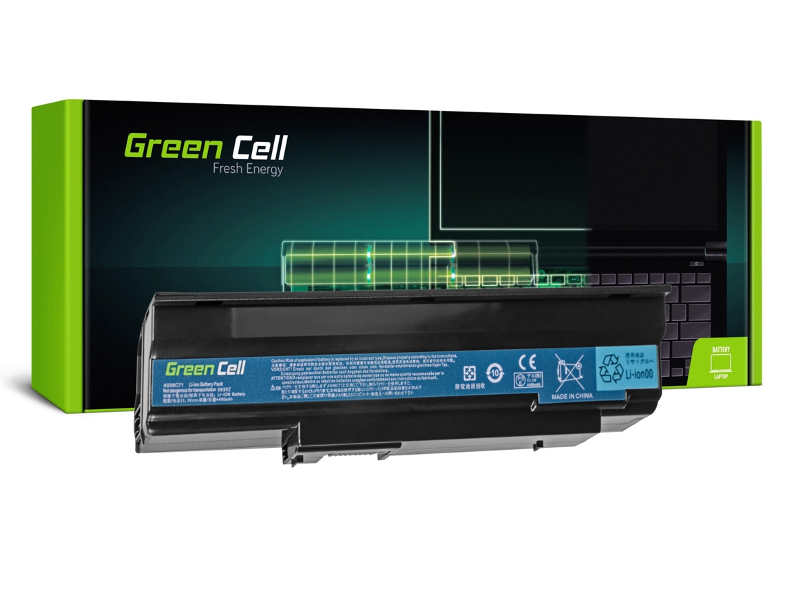 Batería GREEN CELL para Acer Extensa 5235 5635 5635Z 5635G 5635Zg / 11.1V 4400Mah