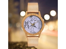 Reloj De Cuarzo Unisex De Moda Con Cinturón De Silicona Para Hombres Y Mujeres (oro Rosa)