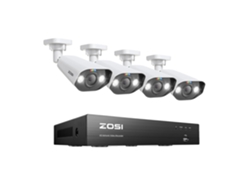 Sistema De Cámara Cctv Poe Zosi, Resolución De 8mp, Soporte A Audio Bidireccional, 4pcs 8mp Cameras, Ninguno Oem