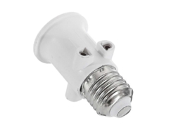 Adaptador de lámpara Omni resistente al fuego, base de portalámparas E27