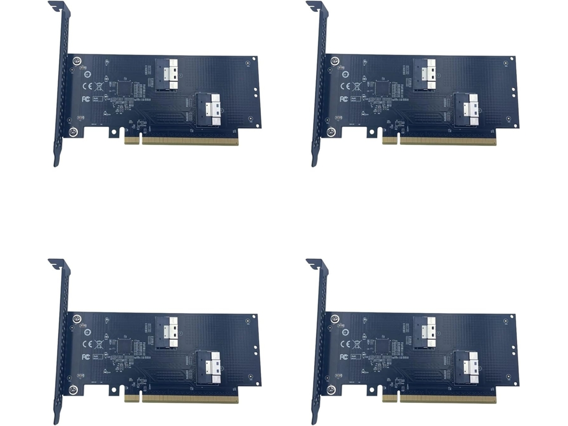 Tarjeta Adaptadora Gráfica 4x De 2 Puertos Pcie 4.0 16x A Slimsas Sff-8654, Expansión Externa