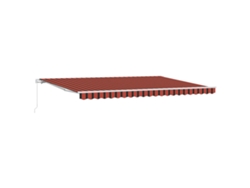 Maison Exclusive - Toldo Retráctil Naranja Y Marrón 500 X 300 X 165 Cm